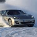 Porsche Panamera: дрифт на льду